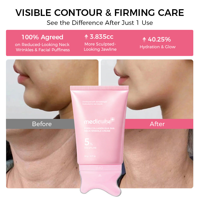 PDRN Neck Cream with Gua Sha Applicator
